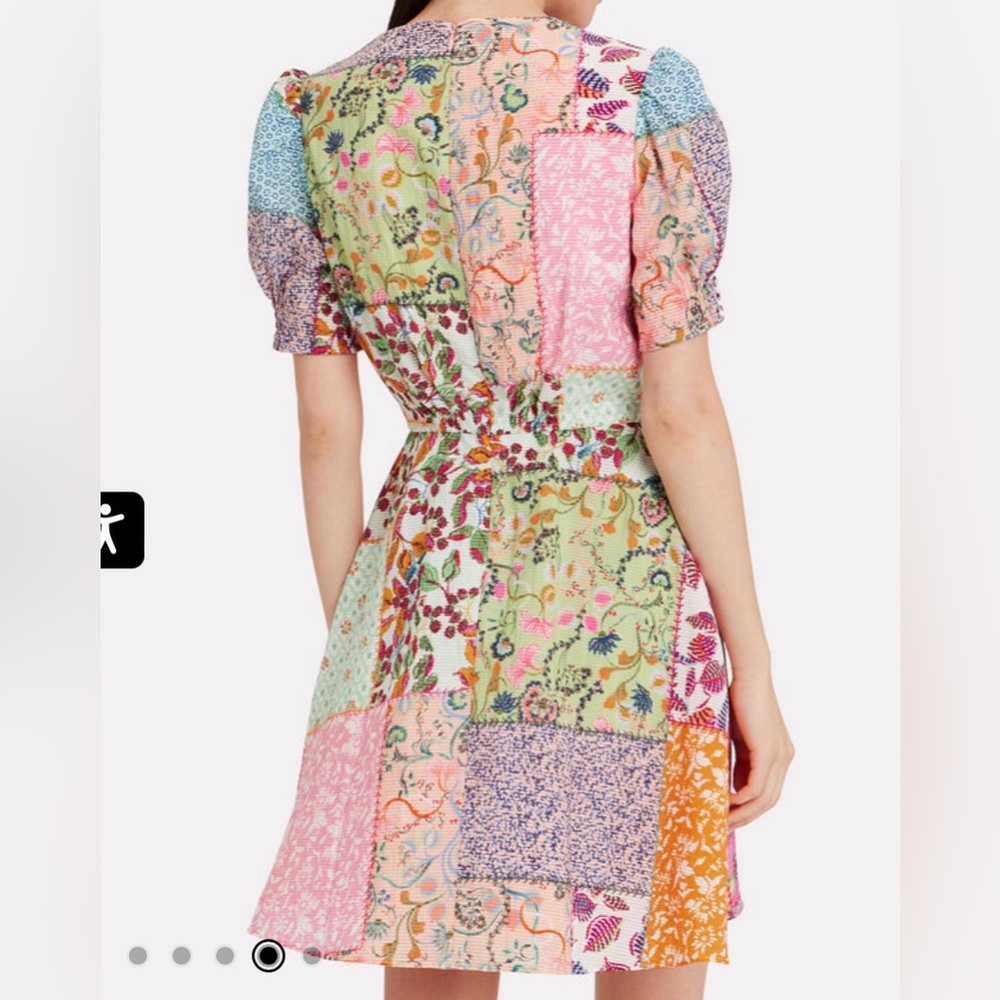 Saloni Patchwork Mini Dress - image 3